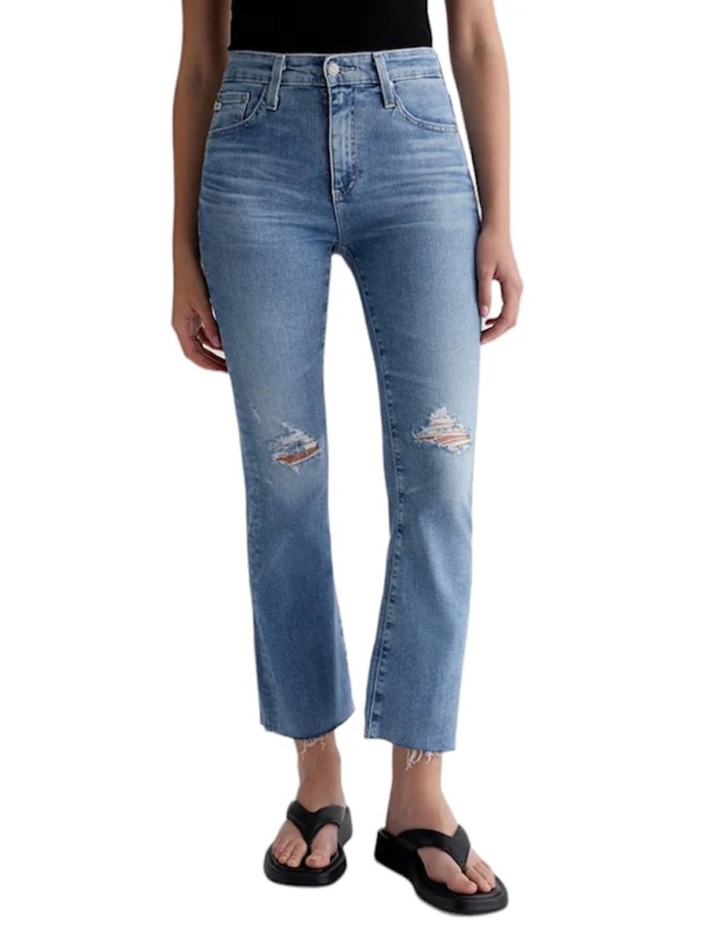 AG Denim Farrah High-rise Boot Crop Jean